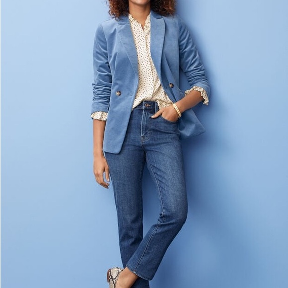 Talbots Double Breasted Corduroy Blazer Size 12P - Picture 3 of 14